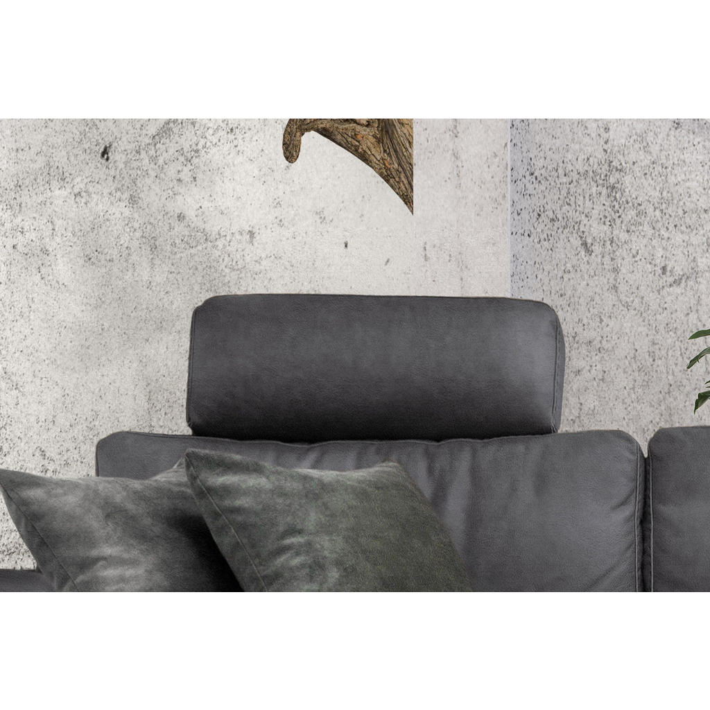 Thumbnail - Kawola Ecksofa, Grau, Textil, Echtholz, 3-Sitzer, Füllung: Kaltschaum, Ottomane links, L-Form, 304x178 cm, Wohnzimmer, S...