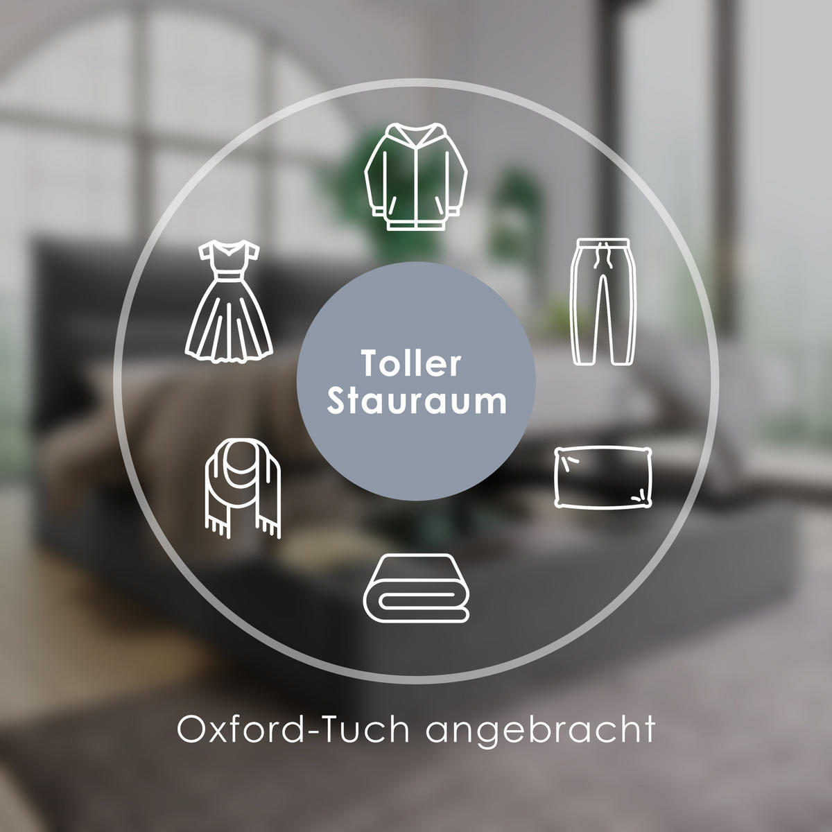 POLSTERBETT 140/200 cm in Schwarz Samt mit Bettkasten und verstellbarem Kopfteil - Schwarz, Holzwerkstoff/Textil (140/200cm) - WISHDOR