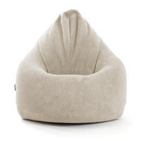 SITZSACK Cord Der Tagträumer - Beige, Textil (80/130/80cm) - Mokebo