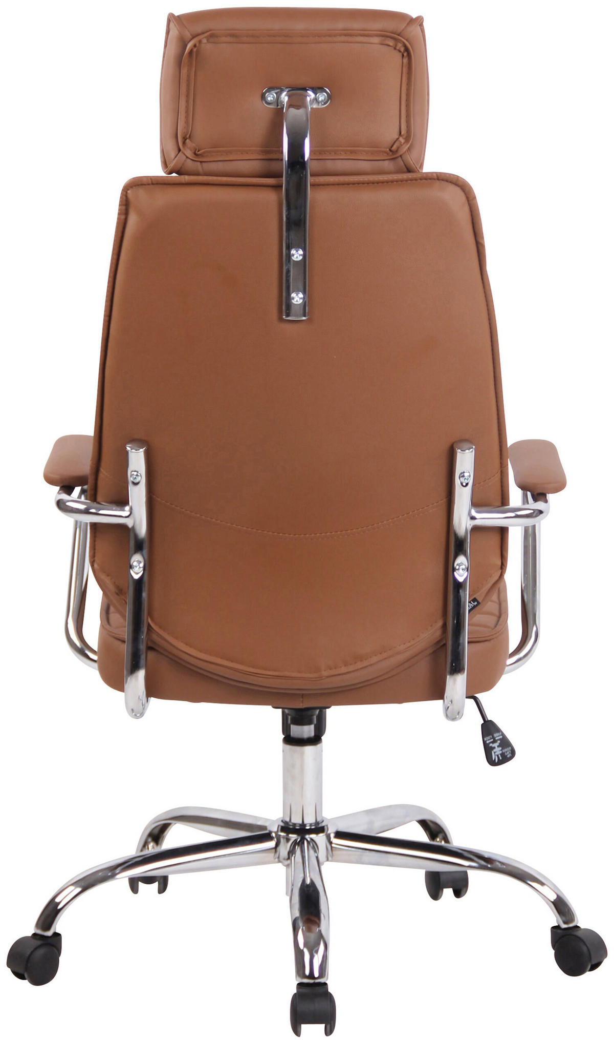 BÜROSTUHL Rako, Hellbraun - Hellbraun, Textil/Metall (60/128/67cm) - TPFLiving