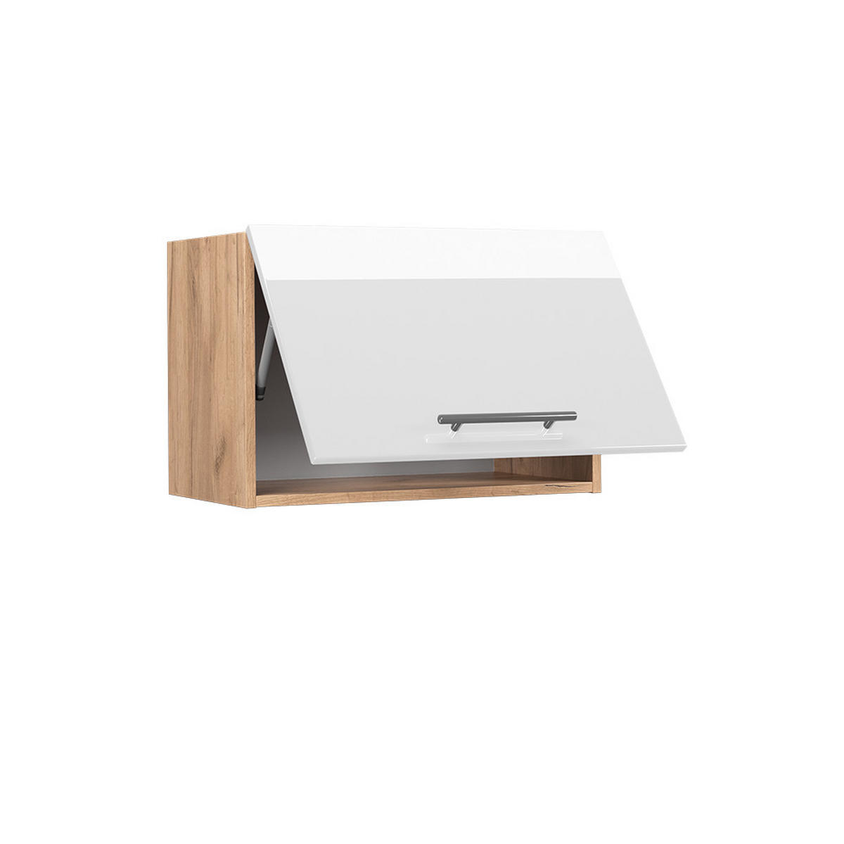 HÄNGESCHRANK Fame-Line Weiß Hochglanz 60 cm Flach - Honigeiche/Weiß Hochglanz, Holzwerkstoff (60/40/34.1cm) - Vicco