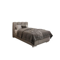 POLSTERBETT Zaira 100x200cm – Elegantes Polsterbett für modernen Wohnstil , ohne matratze, hellgrau - Hellgrau, Holz (100/200cm) - Homesy