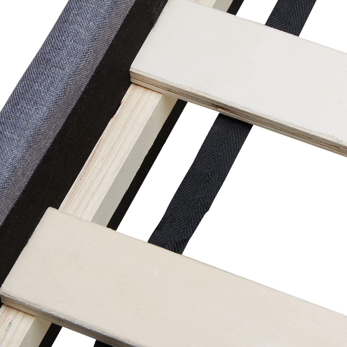 POLSTERBETT mit Lattenrost 90/200 cm in Grau - Grau, Textil (90/200cm) - Homestyle4u