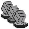 AKUSTIKPANEEL Hexagon Grau 12 Stück - Grau, Holz (30/26/2cm) - Homestyle4u