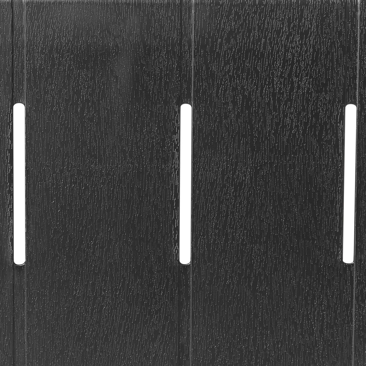 GARTENTISCH 81/84 cm Schwarz Bartica - Schwarz, Kunststoff (81/84/77cm) - Beliani