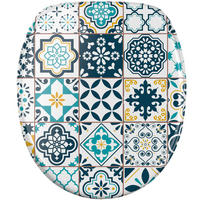 WC Sitz mit Absenkautomatik Palazzo - Blau, Holzwerkstoff (38/6/47cm) - Sanilo