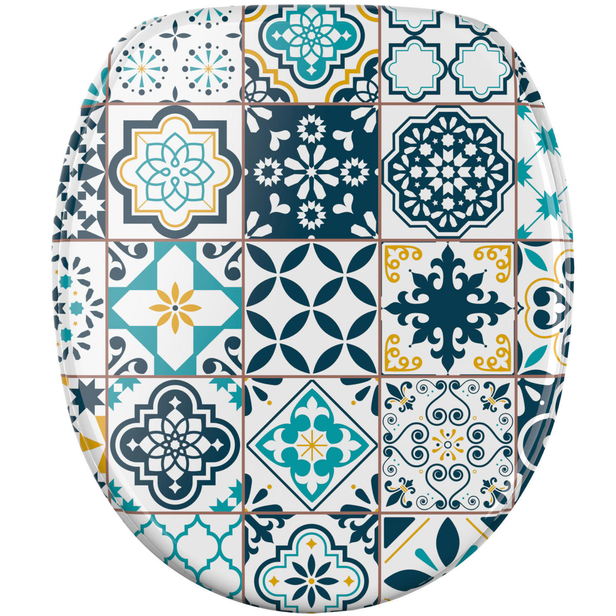 WC Sitz mit Absenkautomatik Palazzo - Blau, Holzwerkstoff (38/6/47cm) - Sanilo