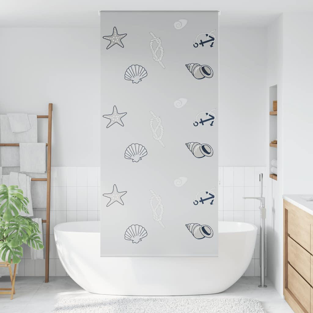 Mcboson Duschvorhang Weiß 86x240 cm