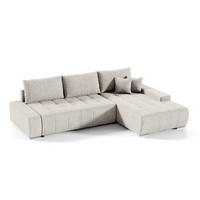 ECKSOFA Jonas 4 Sitzplätze Cremeweiß - Weiß, Holzwerkstoff (265/185cm) - Petits-meubles