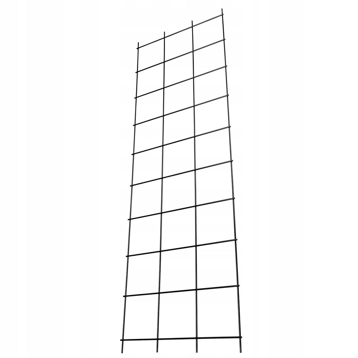 BLUMENGITTER 49 x 155 cm, Schwarz - Schwarz, Metall (49/155cm) - KADAX