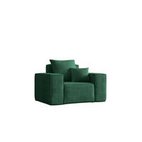 SESSEL ELLA Modern Stoff Noel Grün - Grün, Holz/Textil (90/78/117cm) - Kaiser Möbel