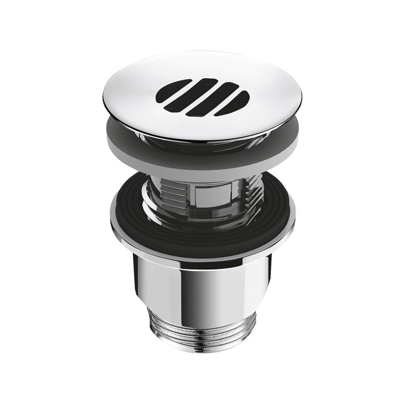 ABLAUFVENTIL HYGIENA G1 1/4B für Waschtisch mit Überlauf - Chromfarben, Metall (6.5/6.5/9cm) - Delabie