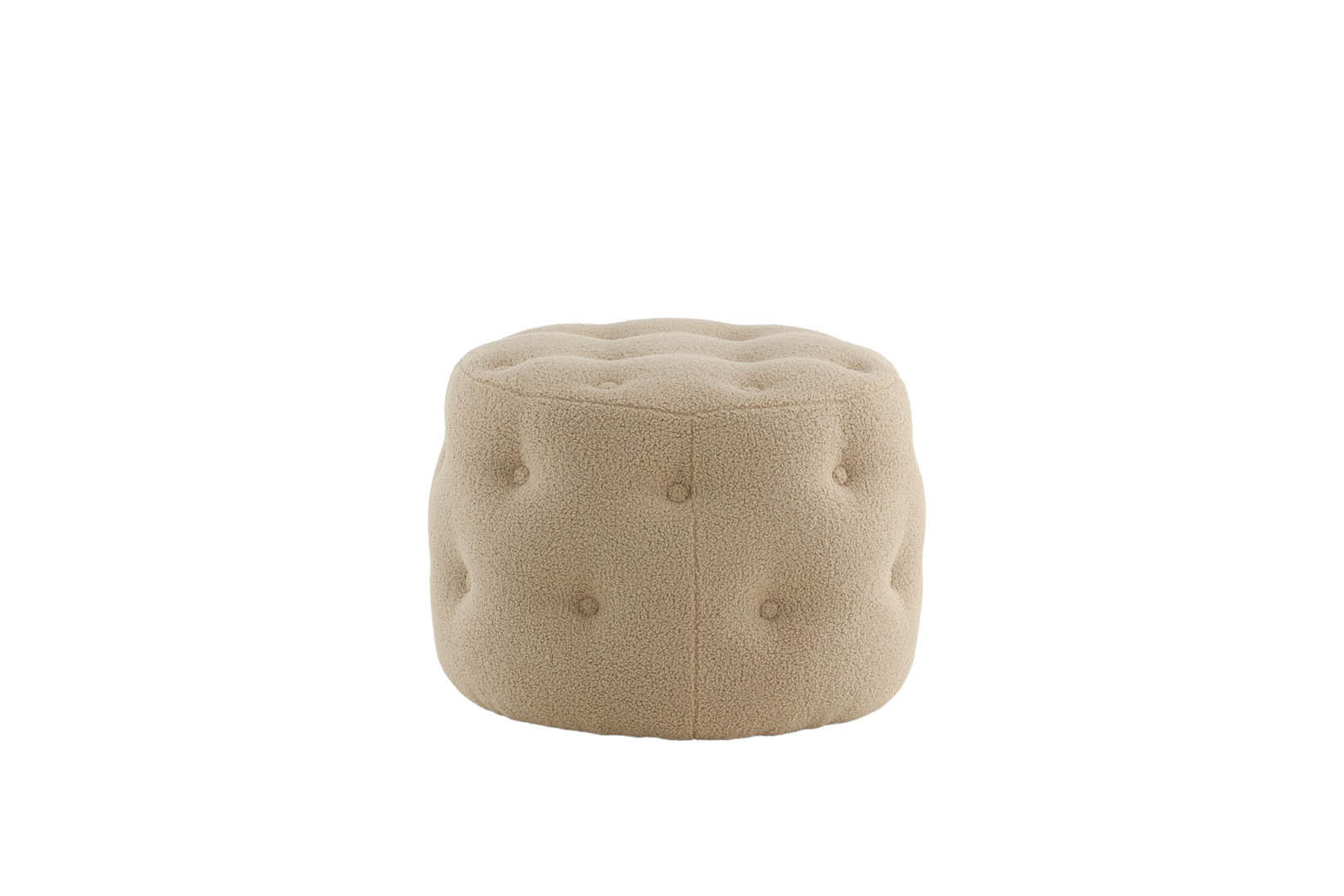 POUF beige - Beige, Holzwerkstoff (55/44/55cm) - ebuy24