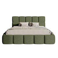 POLSTERBETT Cloudy Olivgrün Chenille 180 cm - Olivgrün, Textil (180/200cm) - Selsey