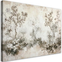 WANDBILD nebel zwischen den bäumen - Grau, Textil (60/40cm) - Feeby