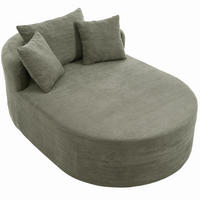 XXL-SESSEL montagefrei mit 122 cm Sitztiefe, DE-42520, Grün - Grün, Textil (170/83/112.5cm) - ComfortXL