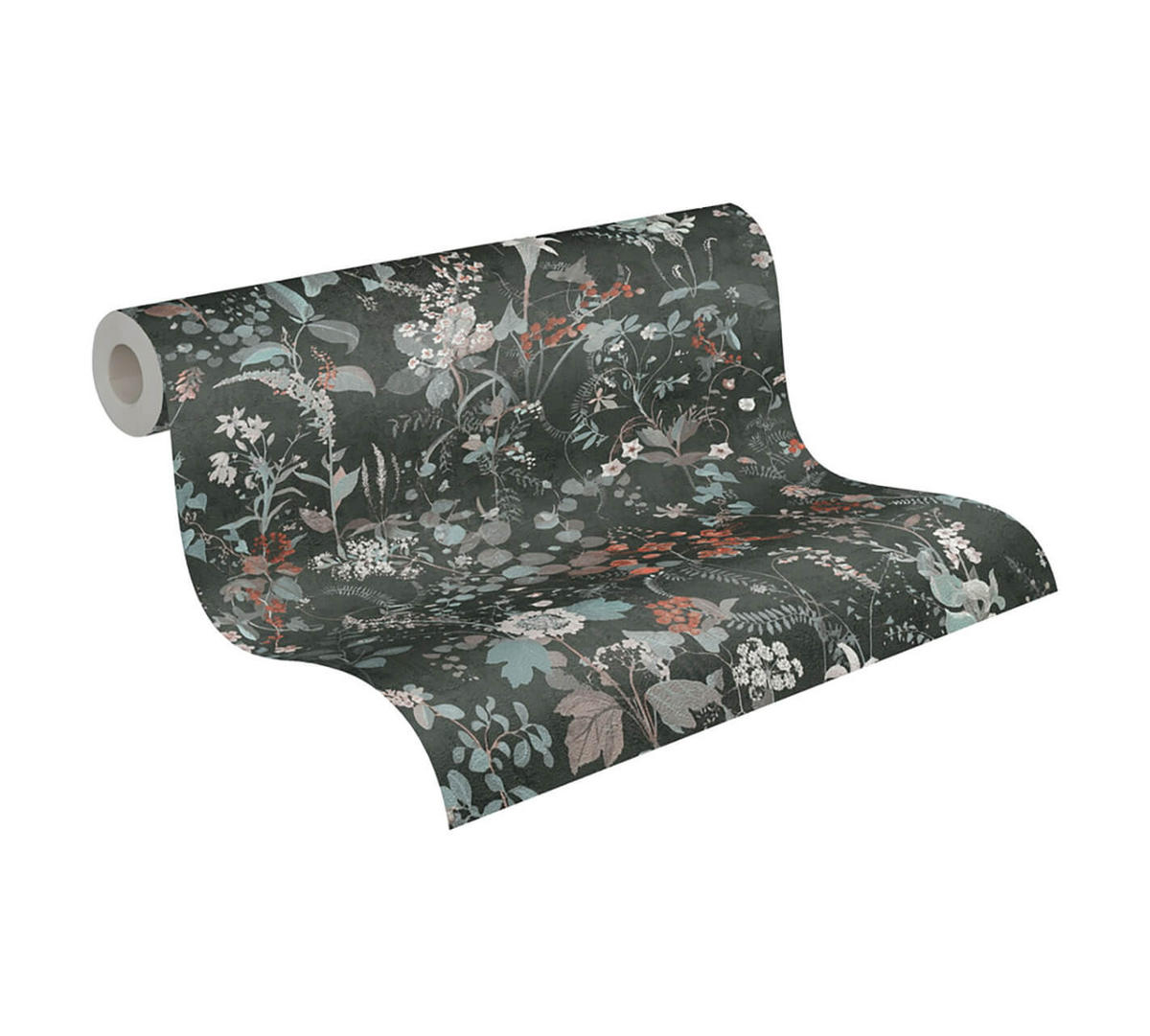 VLIESTAPETE Schwarz 53/1005 cm - Schwarz, Textil (53/1cm) - KUNSTLOFT
