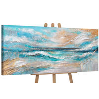 GEMÄLDE Sonnenglanz auf Keilrahmen 115x50 cm - Multicolor, Holz (115/50cm) - YS-art gallery