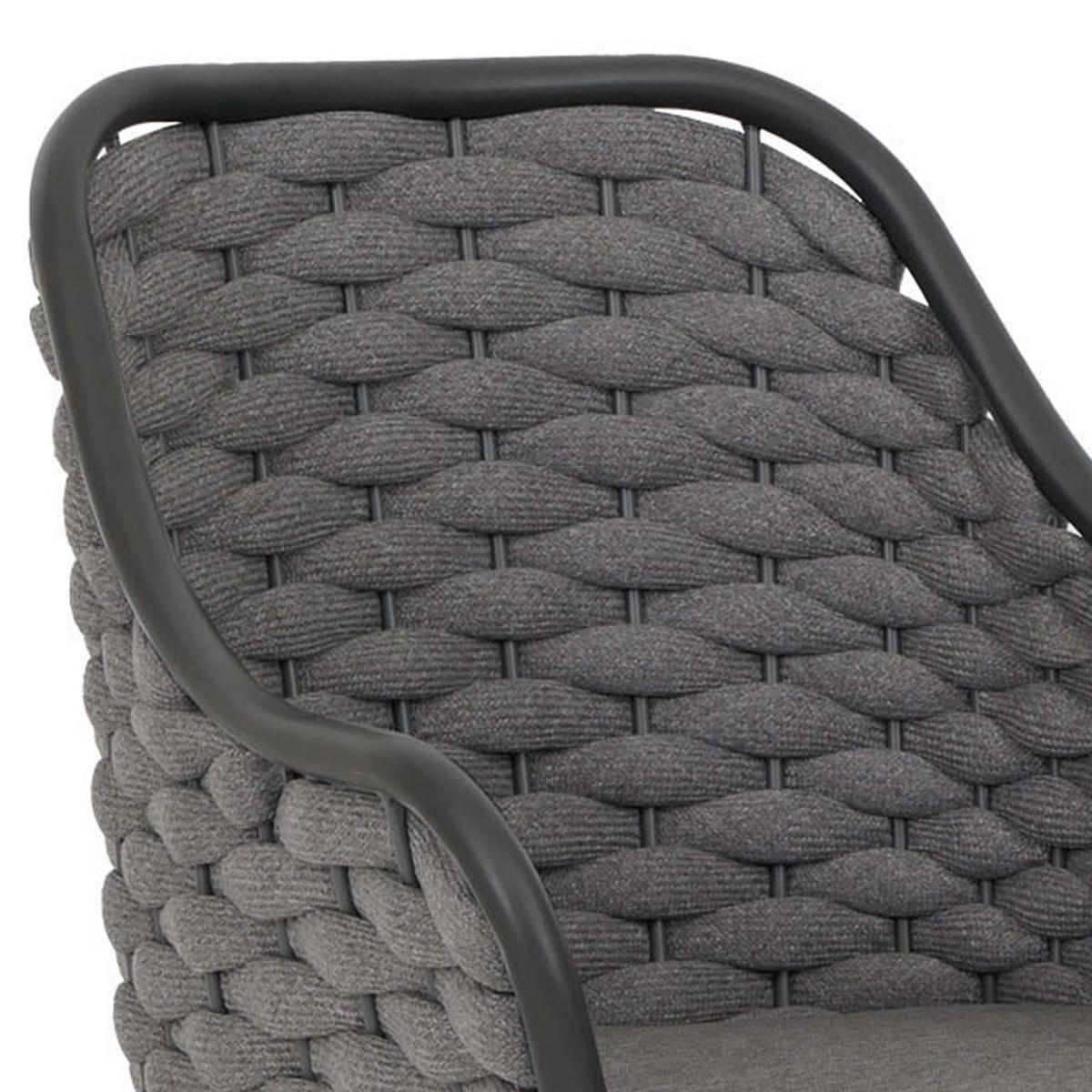 GARTENSTUHL Anthrazit, Grau - Anthrazit/Grau, Textil (59/84/63cm) - MCW