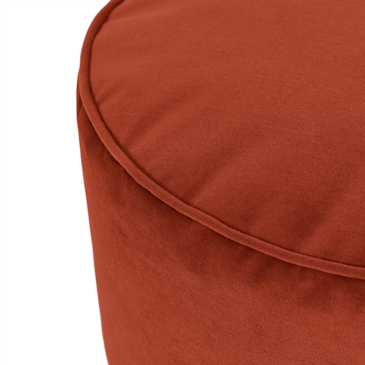 SITZPOUF Rund Milano - Orange, Textil (55/35/55cm) - icon