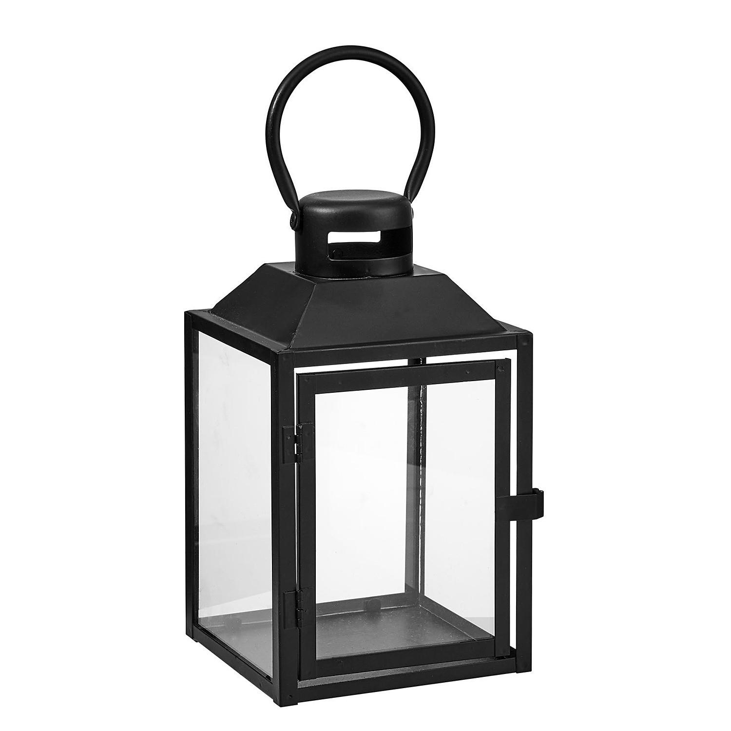 LATERNE Lighthouse - Schwarz, Metall (13/24/14cm) - Butlers