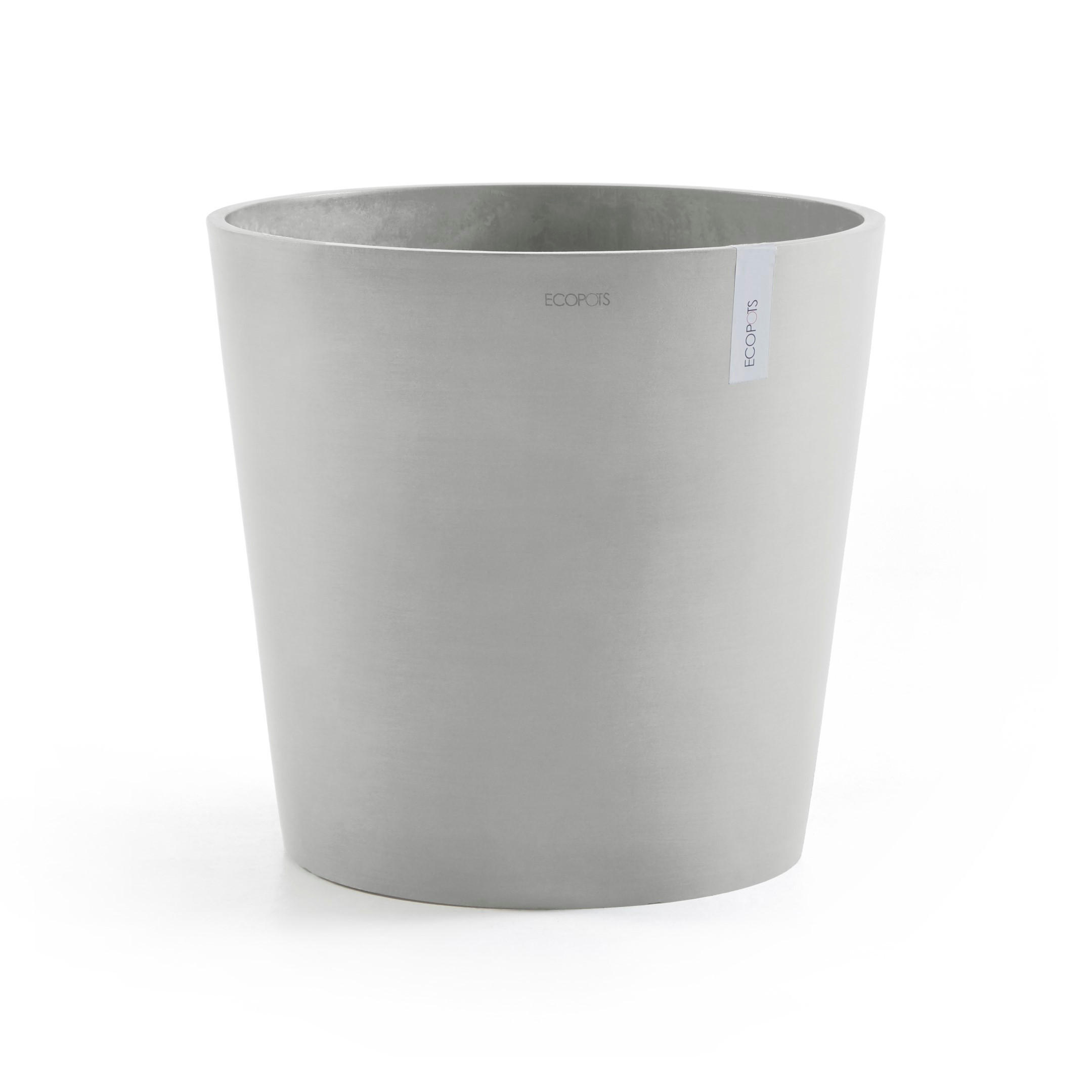 BLUMENTOPF mit Wasserreservoir Amsterdam 50/44,3 cm Hellgrau - Hellgrau, Kunststoff (50/44.3cm) - Ecopots