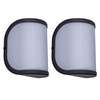AUSSEN-WANDLEUCHTE Aluminium Anthrazit Opal 2er Set - Anthrazit, Metall (14/20/14.7cm) - Globo Lighting