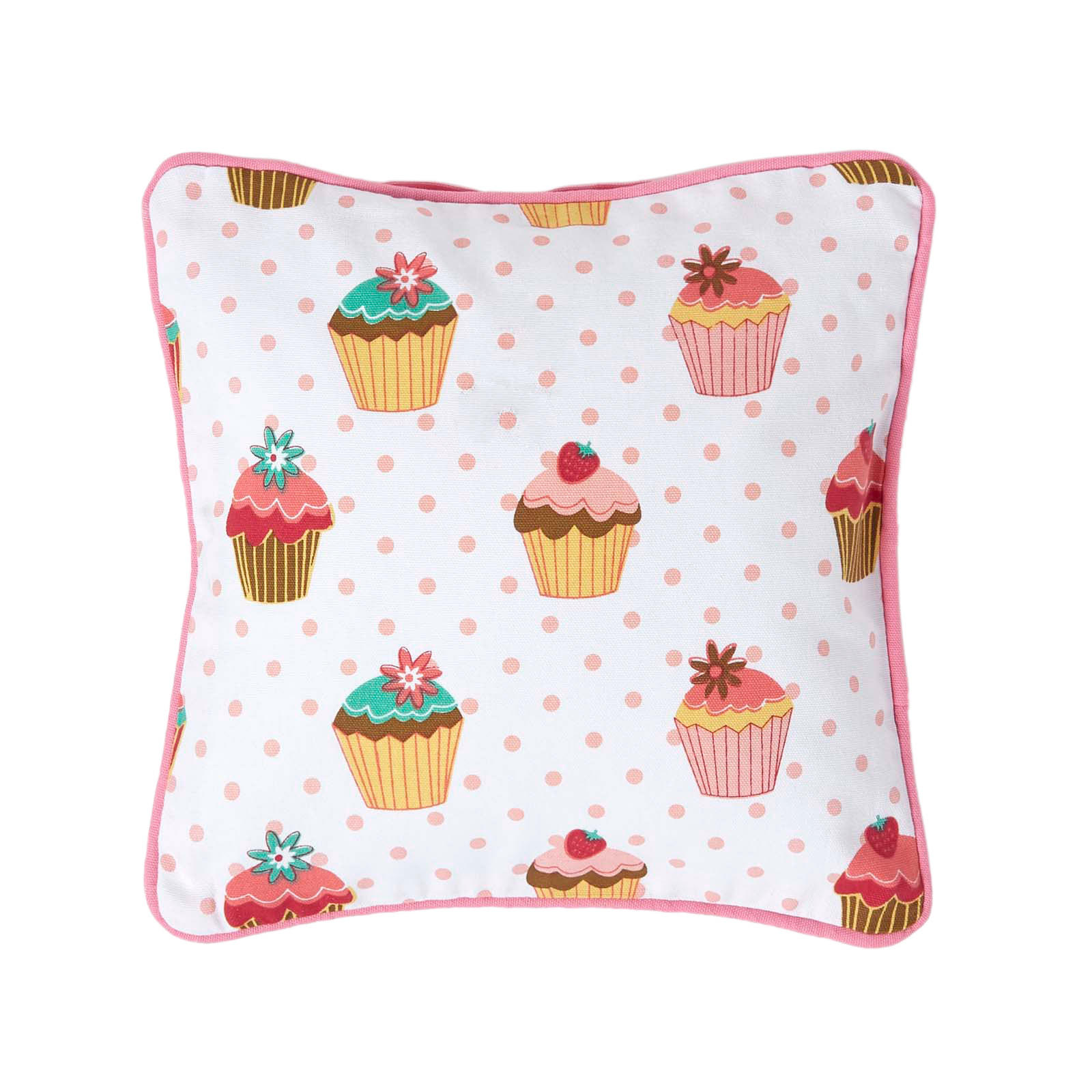 KISSENHÜLLE Cupcakes 30/30 cm - Multicolor, Textil (30/30cm) - Homescapes