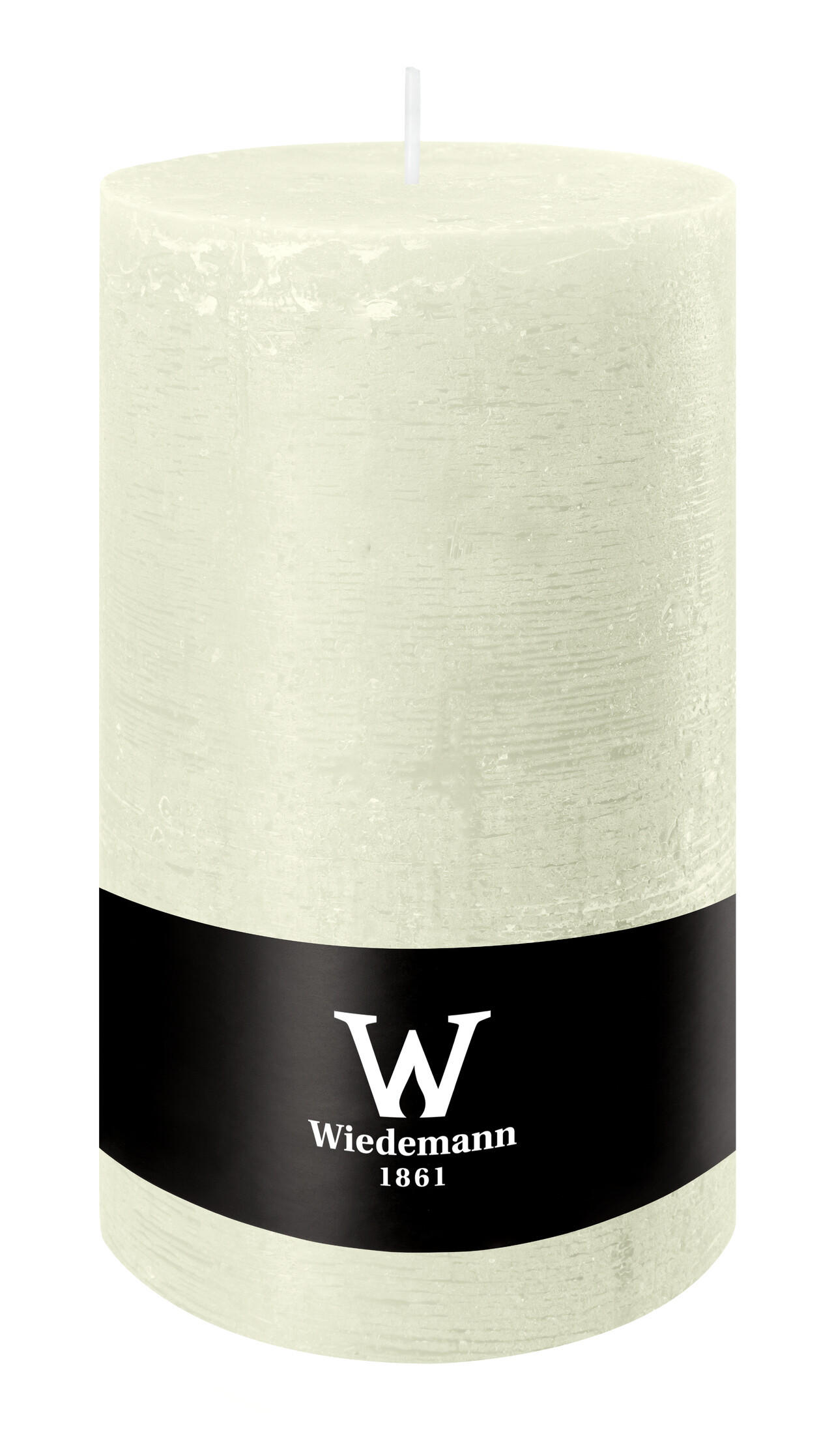 STUMPENKERZE Rustik Marble Style Elfenbein 190 x Ø 100 mm, 1 Stück - Beige, Paraffin (10/19cm) - Wiedemann Kerzen