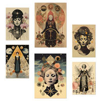 POSTER Set Mit 6 Surreale Feminine Im Mystischen Esoterischen A3 & A4 Rahmenlos - Klar, Papier (29/3cm) - Nacnic