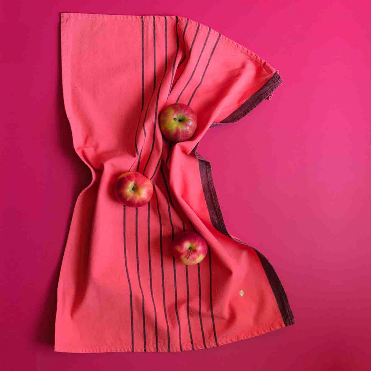 GESCHIRRTUCH Piero korallenrot 50 x 70 cm - Rot, Textil (70/50cm)