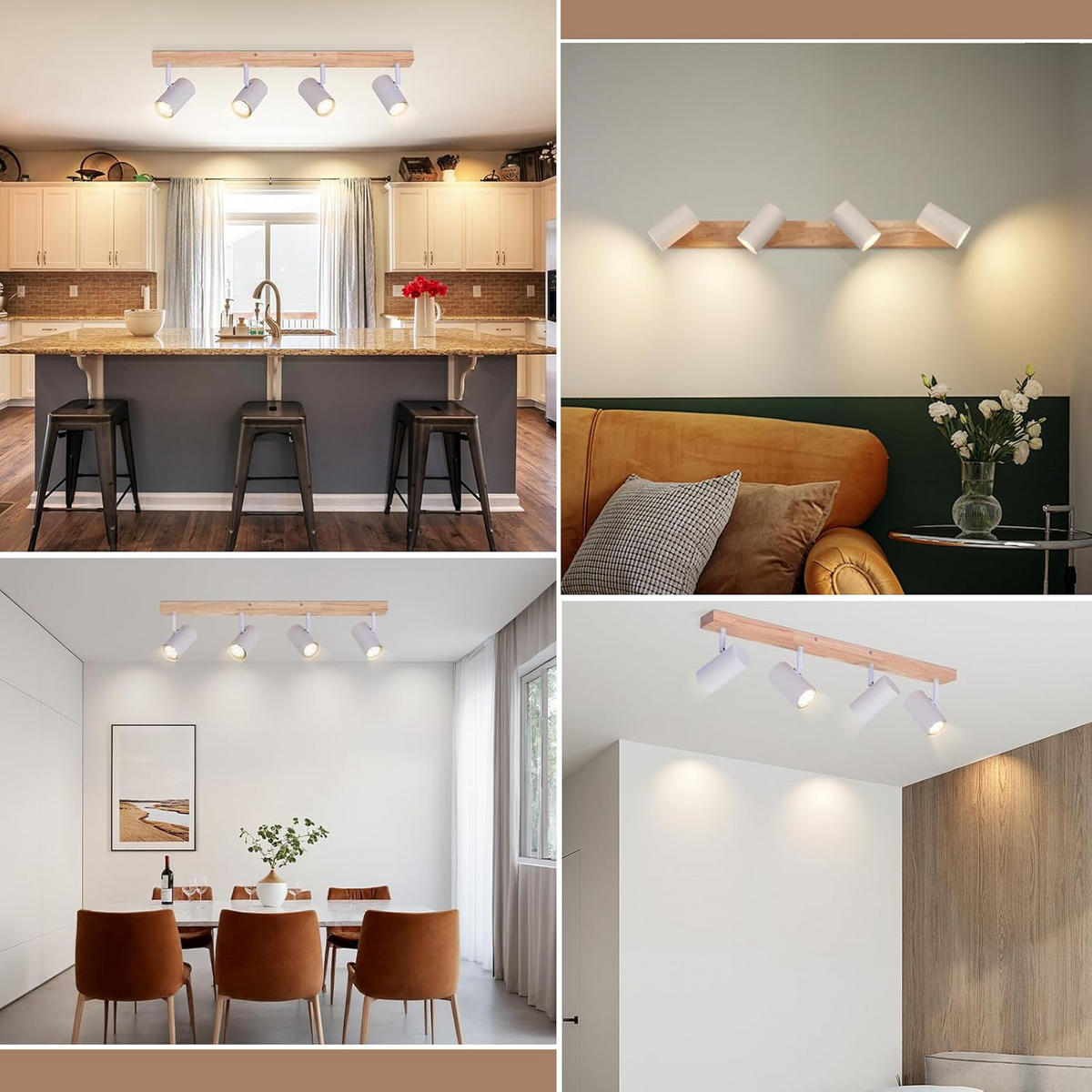 DECKENSTRAHLER Glühstern 10.5/14.3/49.5 cm - Weiß, Metall (49.5/10.5/14.3cm) - ZMH