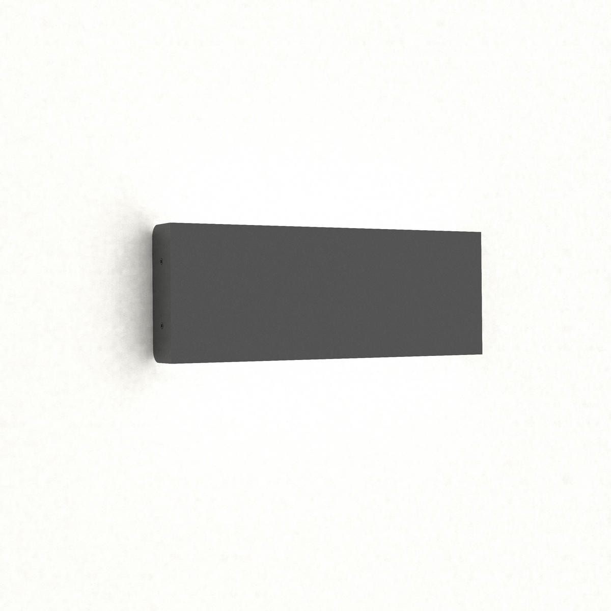 LED-WANDLEUCHTE - Schwarz Hochglanz, Metall (29/11/3.6cm) - Lumicom