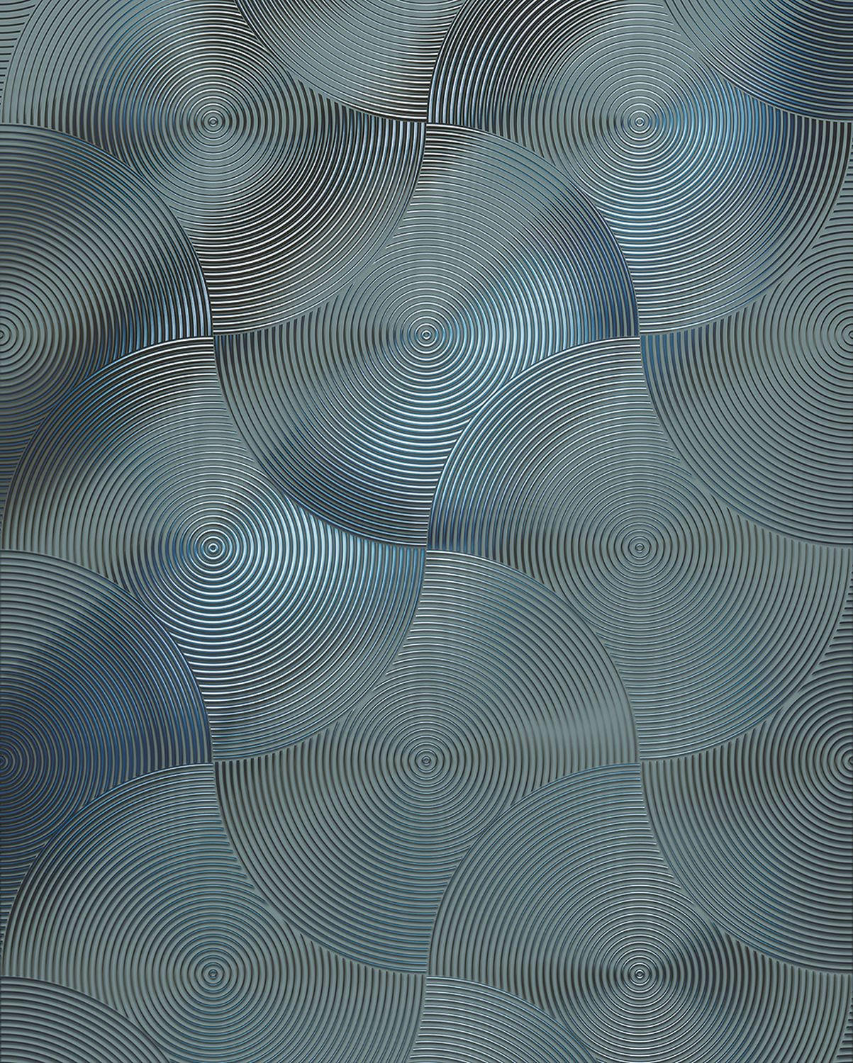 FOTOTAPETE 3D 200 x 250 cm - Grau, Papier (200/250cm) - Sanders & Sanders