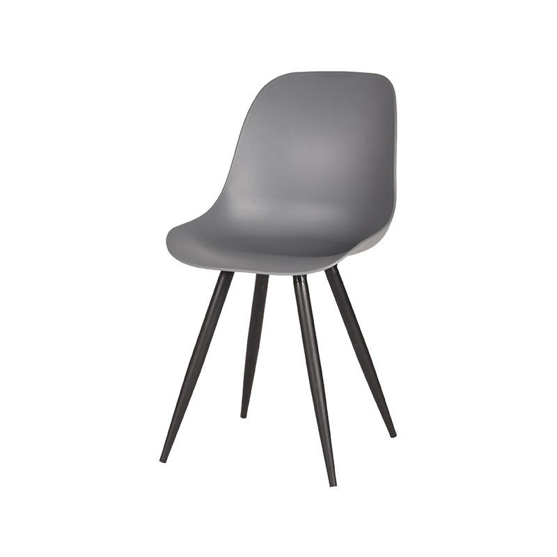 ESSZIMMERSTUHL Monza Grau 54/46/88 cm 2er-Set - Grau, Kunststoff (46/88/54cm) - LABEL51