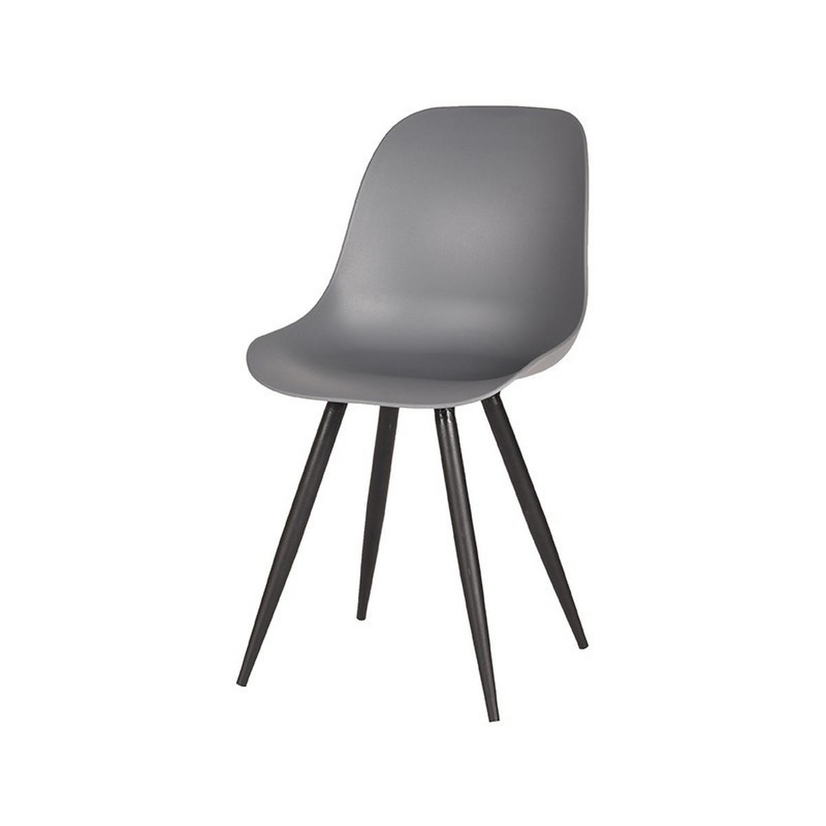 ESSZIMMERSTUHL Monza Grau 54/46/88 cm 2er-Set - Grau, Kunststoff (46/88/54cm) - LABEL51