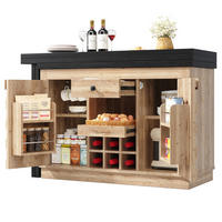 KÜCHENINSEL DE-38580 ausziehbar 120-197 cm 360° drehbar Eiche hell - Naturfarben, Holzwerkstoff (120/74.2/40cm) - ComfortXL