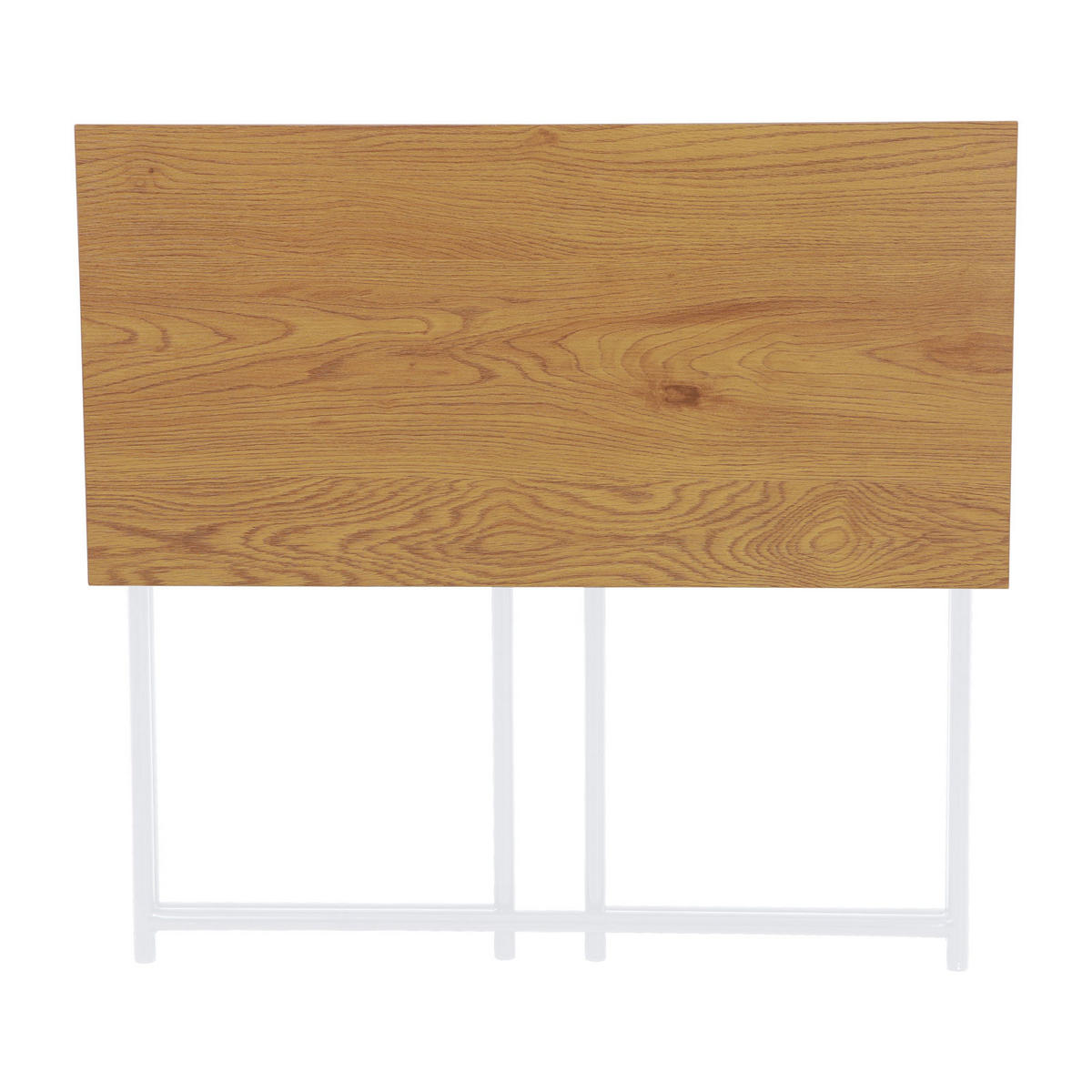 SCHREIBTISCH Klappbar Schmal Platzsparend Mehrzweck-Computertisch 80x40x76cm Eiche - Braun, Holz (40/80/76cm) - SVITA