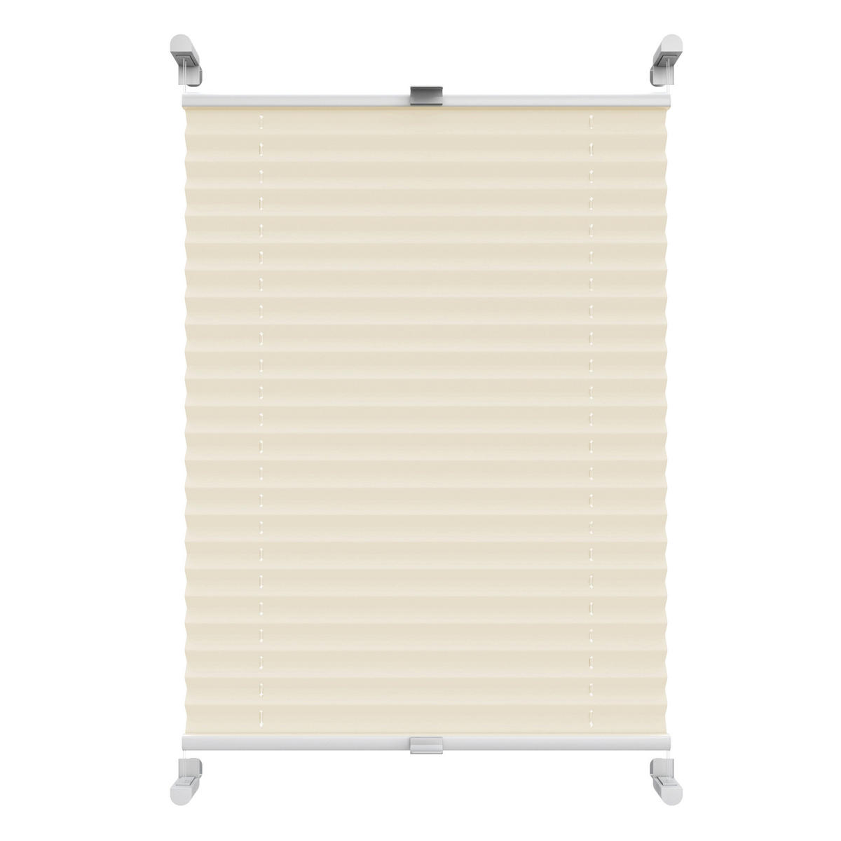 PLISSEE Thermo Basic 75 x 210cm Klemmfix ohne Bohren - Beige, Textil (75/210/210cm) - Deco-Raum