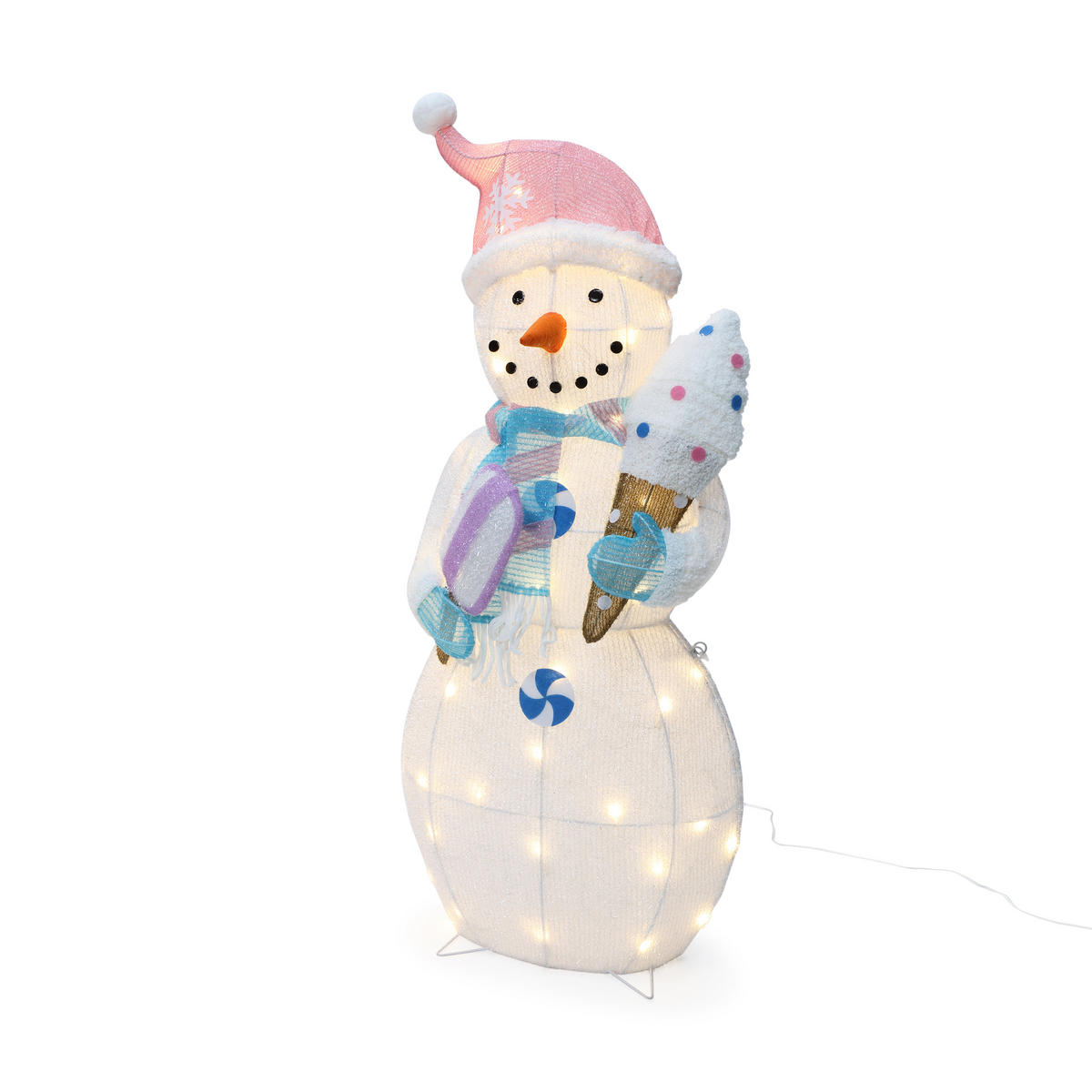 SCHNEEMANN HTHD0204 - Pink/Weiß, Kunststoff/Metall (25/98/40cm) - Hometopia