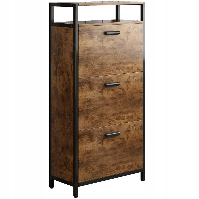 SCHUHSCHRANK, braun 60/130/30cm - Braun, Holzwerkstoff (60/130/30cm)