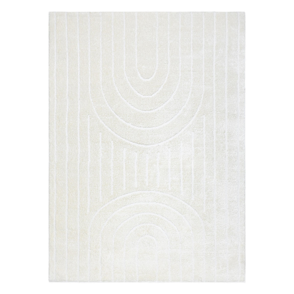 TEPPICH Mode 140/190 cm - Creme, Textil (140/190cm) - rugsX