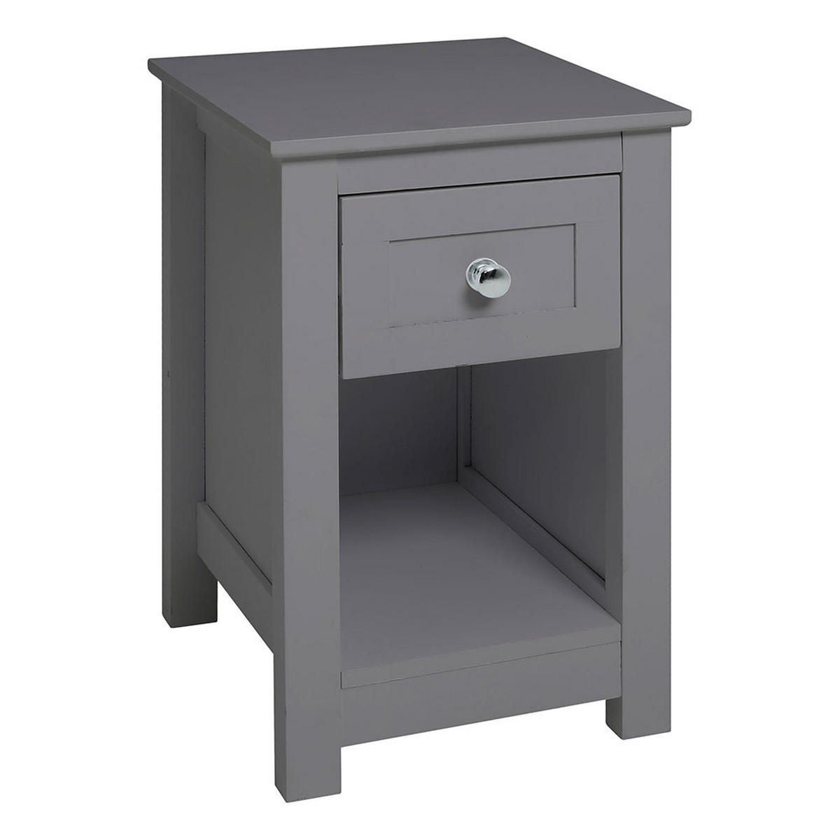 NACHTTISCH 28/30/45 cm Schublade Fach MDF Grau - Grau, Holzwerkstoff (28/45/30cm) - Livingandhome