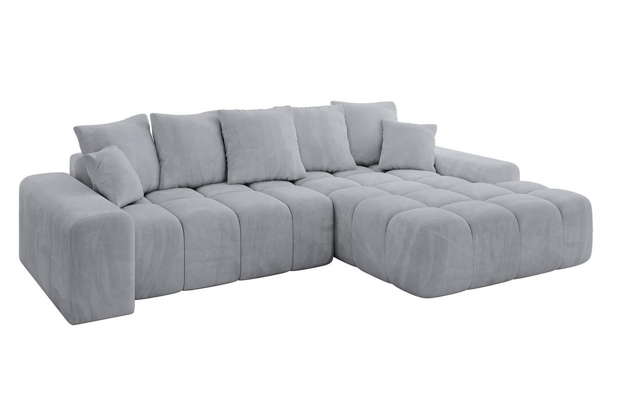 ECKSOFA Ottomane Rechts ENSI-L - 267x164x88 cm Titanfarben - Titanfarben, Holzwerkstoff/Kunststoff (164/267cm) - ALTDECOR