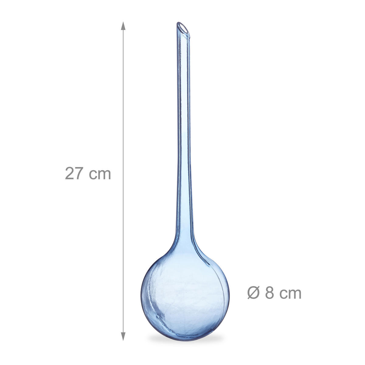 BEWÄSSERUNGSKUGELN Blau 4er-Set PVC 27 cm - Blau, Kunststoff (8/27/8cm) - Relaxdays