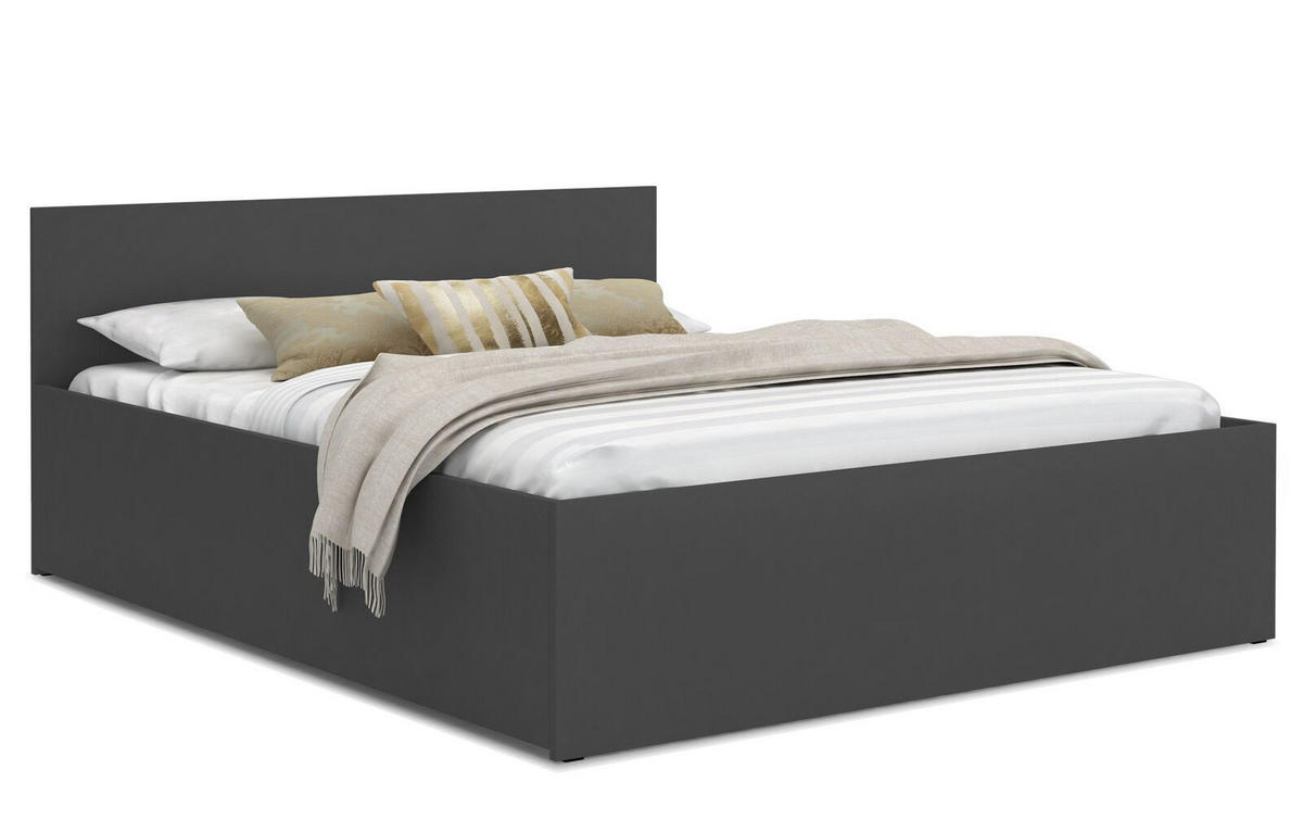 STAURAUMBETT Panama - Grau, Holzwerkstoff/Metall (90/200cm) - FDM