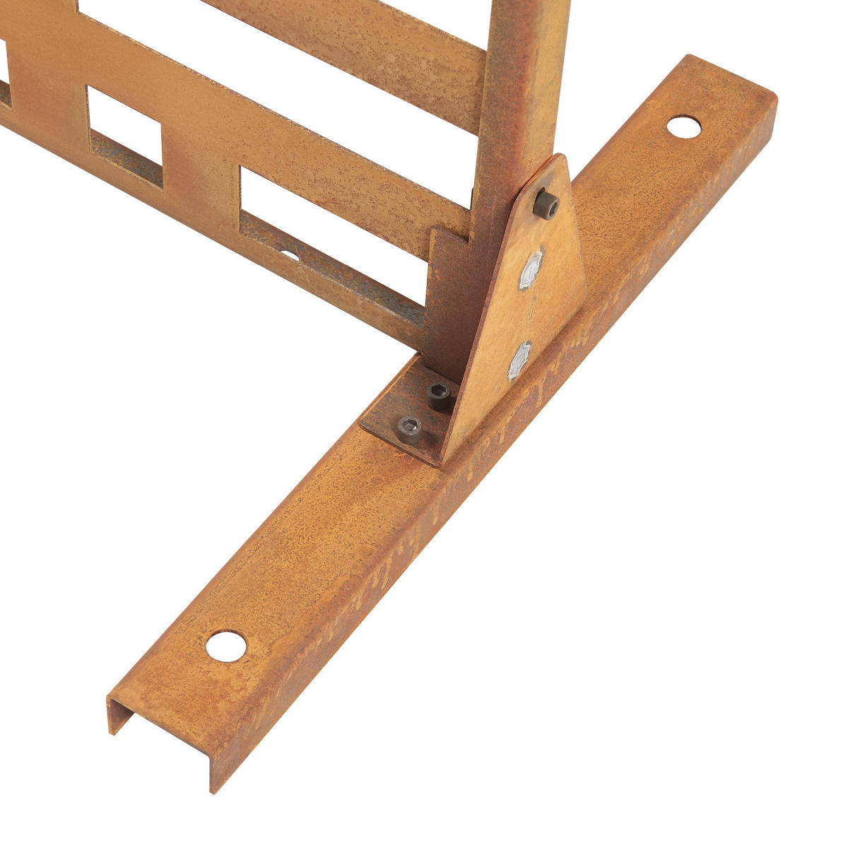 TRENNWAND Bernalda - Rostfarben, Metall (120/180cm) - casa.pro