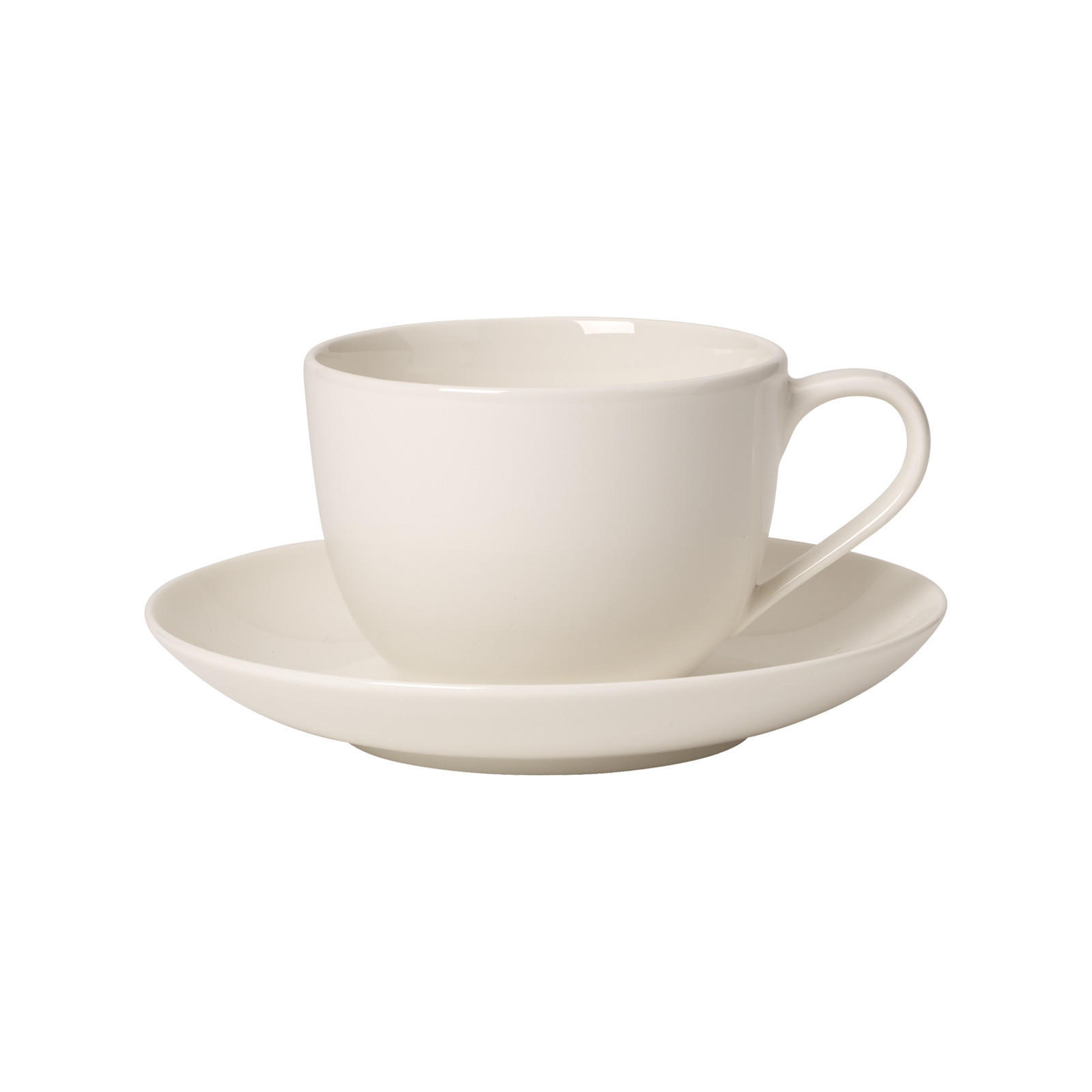 KAFFEETASSE MIT UNTERTASSE For Me weiß 160 ml - Weiß, Keramik (14.8/8.8/14.8cm) - Villeroy & Boch