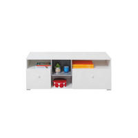 TV-LOWBOARD SIMON 09 120/45/45 Weiß/Grau - Weiß/Grau, Holzwerkstoff (120/45/45cm) - Deine Möbel 24