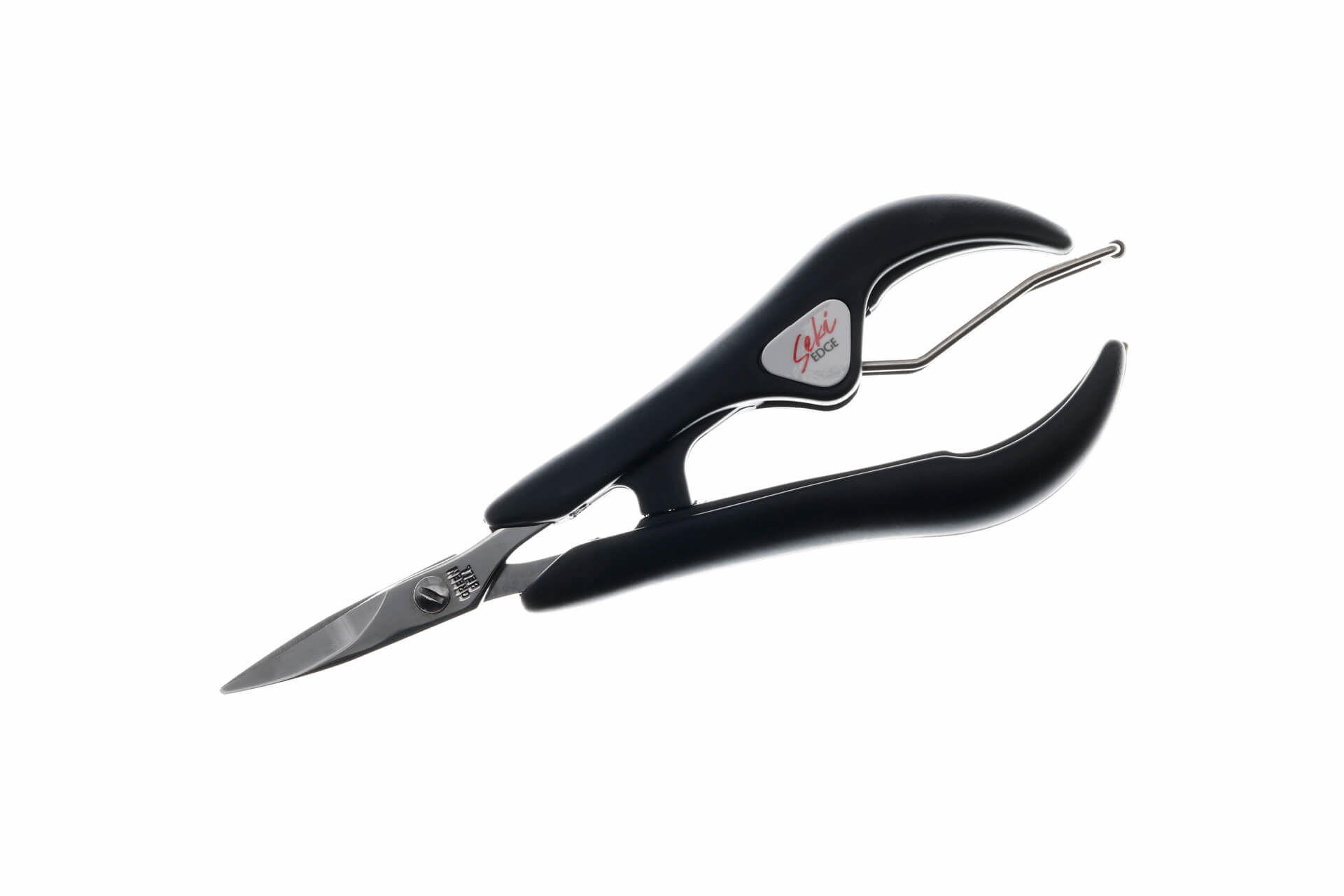 NAGELSCHERE EDELSTAHL SS-201, 12.3 cm - Silberfarben/Schwarz, Metall (4.5/1.2/12.3cm) - Seki EDGE